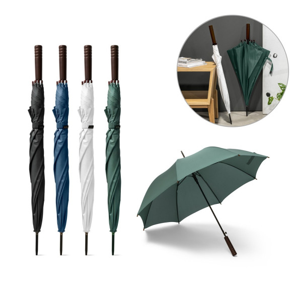APOLO. Regenschirm aus recyceltem Polyester (100% rPET) Pongé mit automatischer Öffnung
